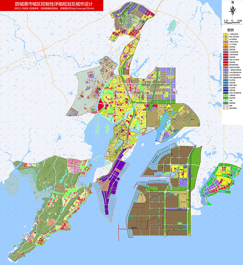 防城港市城市规划控制2025版